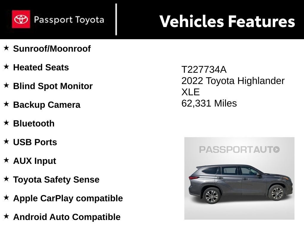 2022 Toyota Highlander XLE