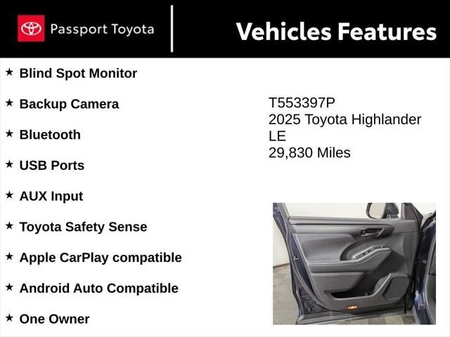 2025 Toyota Highlander LE