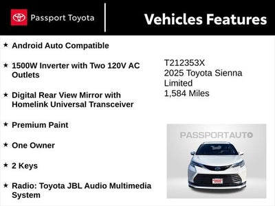 2025 Toyota Sienna Limited 7 Passenger