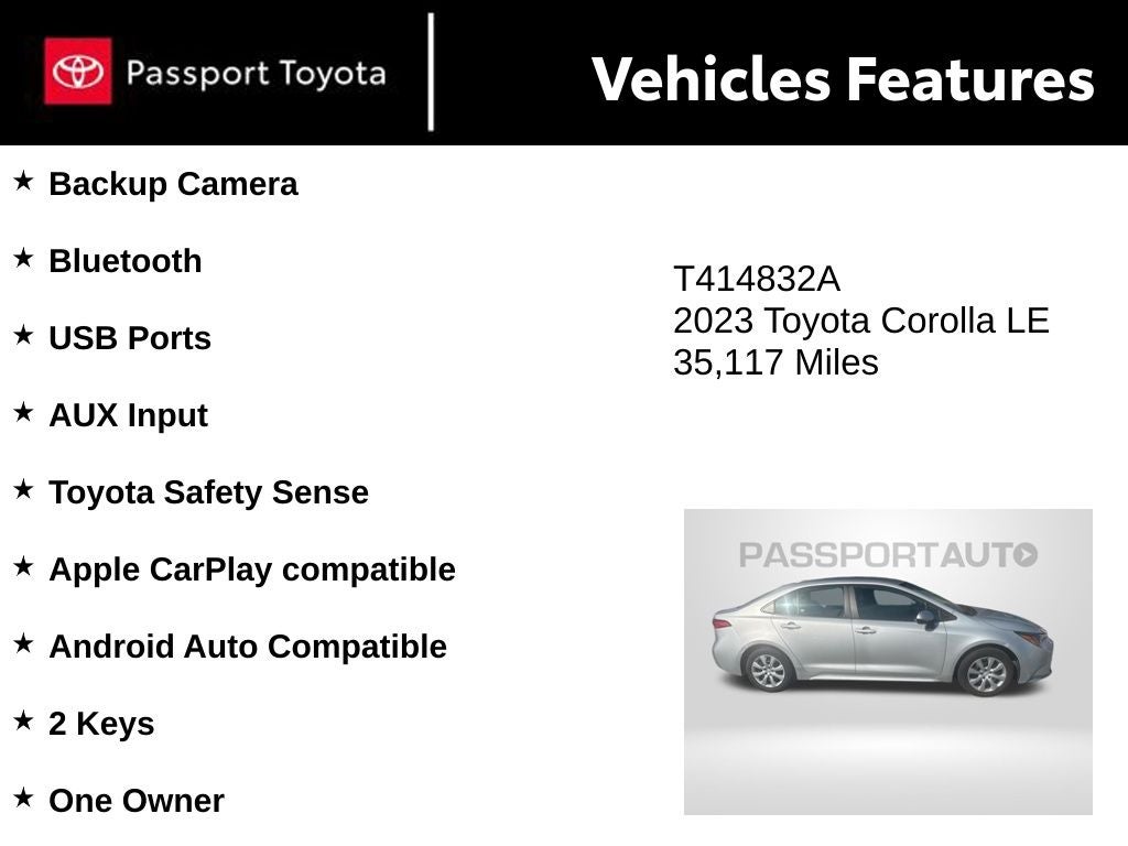 2023 Toyota Corolla LE