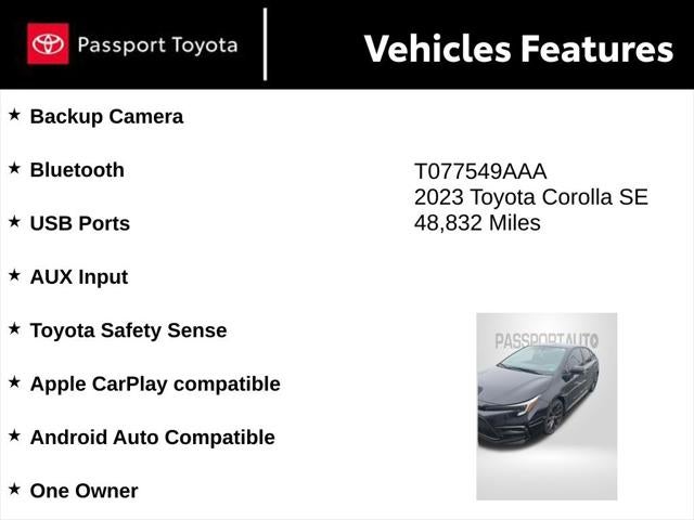 2023 Toyota Corolla SE