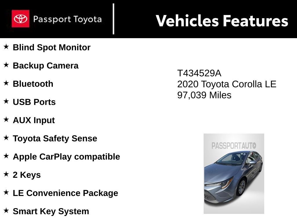2020 Toyota Corolla LE