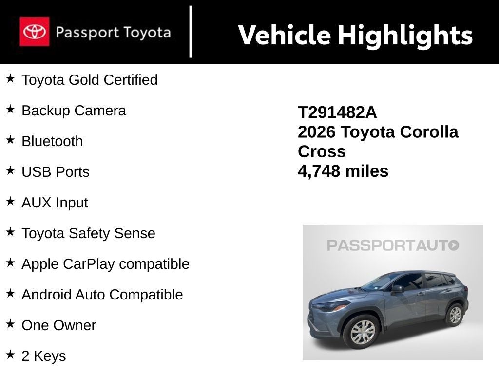 2026 Toyota Corolla Cross L