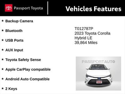 2023 Toyota Corolla Hybrid LE