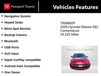2025 Hyundai Elantra SEL Convenience