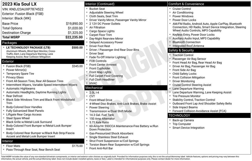 2023 Kia Soul LX