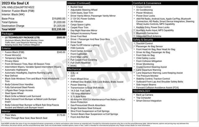 2023 Kia Soul LX
