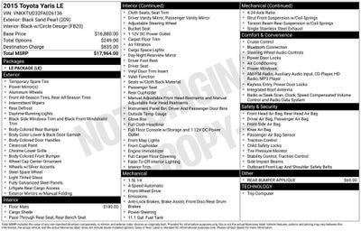 2015 Toyota Yaris LE