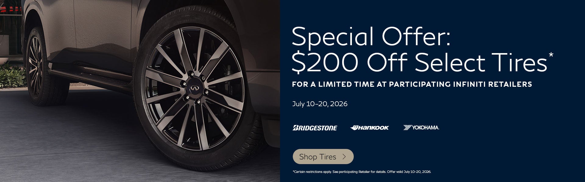 SD INFINITI Tire Offer