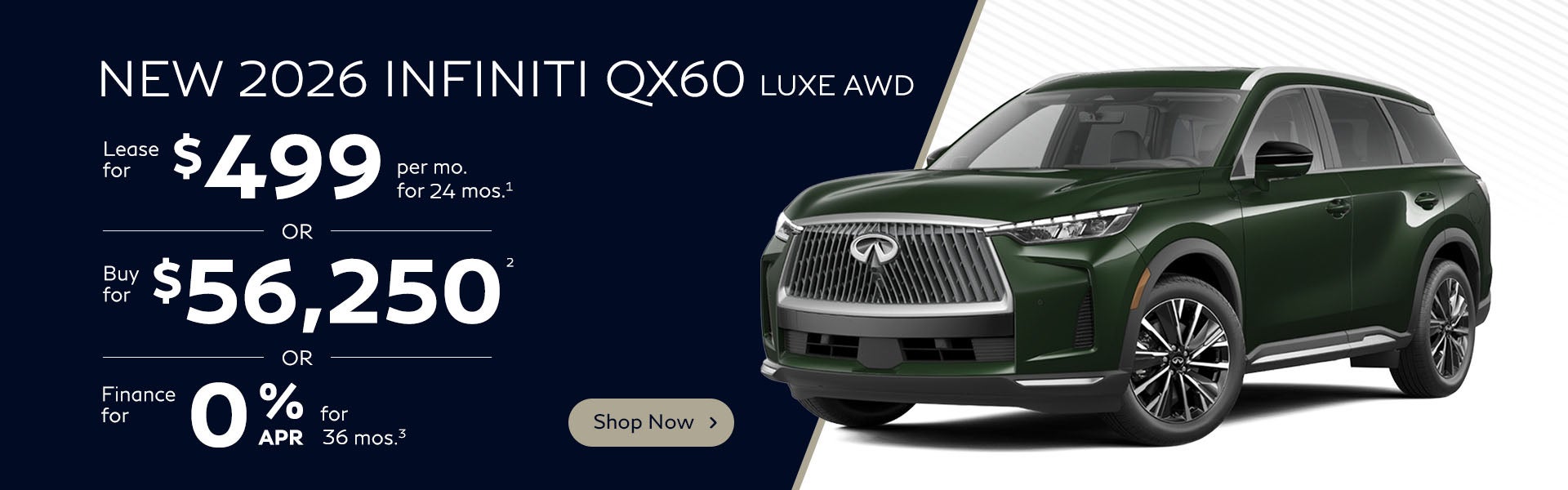 Infiniti QX60 April Incentive