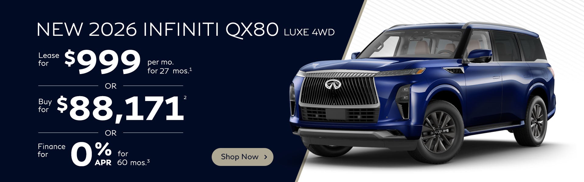 Infiniti QX80 April Incentive