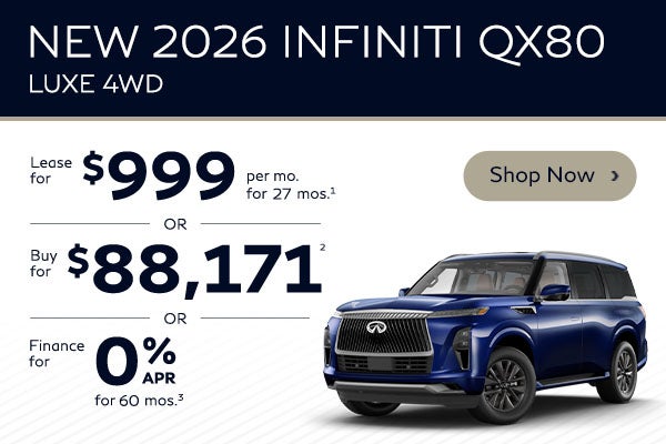 Infiniti QX80 April Incentive